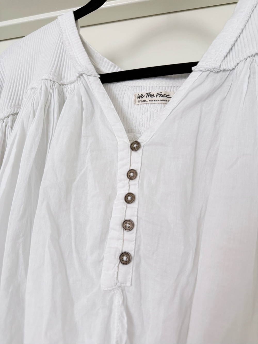 We The Free White Layered Peasant Blouse - Picture 5 of 8